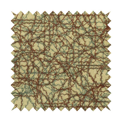 Bruges Modern Jacquard Tapestry Barbed Wire Pattern Red Beige Chenille Upholstery Fabrics CTR-704 - Handmade Cushions