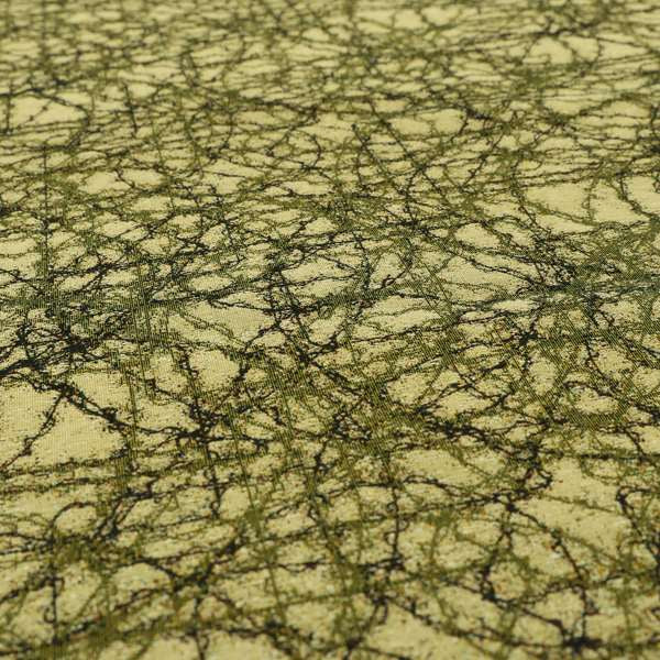 Bruges Modern Jacquard Tapestry Barbed Wire Pattern Green Beige Chenille Upholstery Fabric CTR-705 - Handmade Cushions