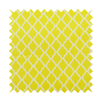 Freedom Printed Velvet Fabric Collection Modern Yellow Colour Pattern Upholstery Fabric CTR-74 - Made To Measure Curtains