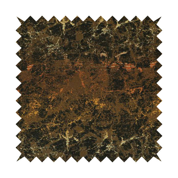 Agenda Quality Semi Plain Abstract Brown Black Chenille Furnishing Upholstery Fabric CTR-787 - Made To Measure Curtains