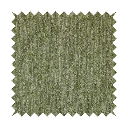 Trapeze Faded Herringbone Pattern Semi Plain Green Furnishing Fabrics CTR-792 - Roman Blinds