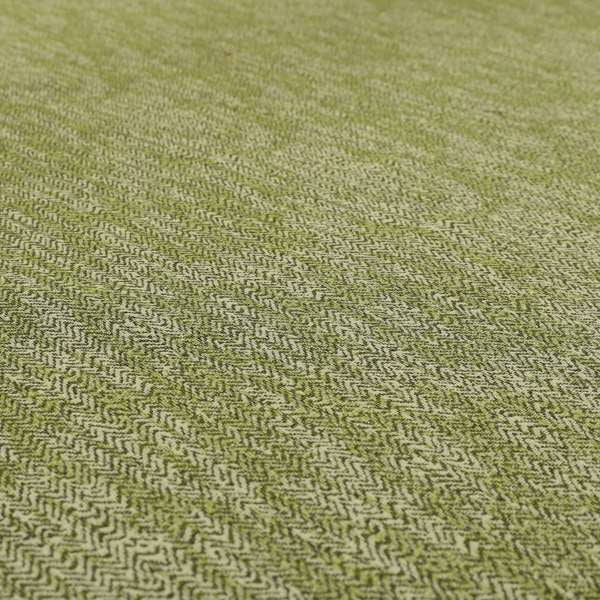 Trapeze Faded Herringbone Pattern Semi Plain Green Furnishing Fabrics CTR-792 - Roman Blinds