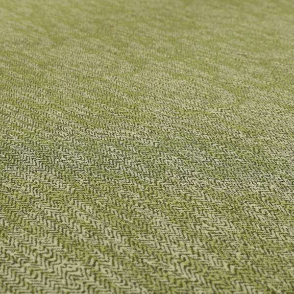 Trapeze Faded Herringbone Pattern Semi Plain Green Furnishing Fabrics CTR-792 - Made To Measure Curtains