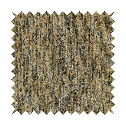 Trapeze Faded Herringbone Pattern Semi Plain Blue Yellow Furnishing Fabrics CTR-793 - Roman Blinds