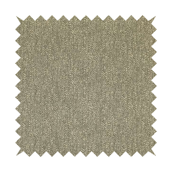 Trapeze Faded Herringbone Pattern Semi Plain Grey Silver Furnishing Fabrics CTR-795 - Roman Blinds