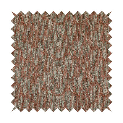 Trapeze Faded Herringbone Pattern Semi Plain Orange Furnishing Fabrics CTR-796 - Roman Blinds