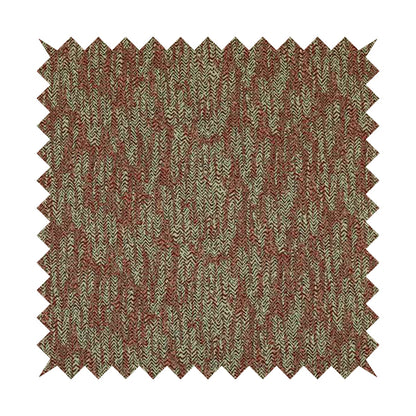 Trapeze Faded Herringbone Pattern Semi Plain Red Furnishing Fabrics CTR-797 - Made To Measure Curtains