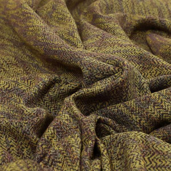 Trapeze Faded Herringbone Pattern Semi Plain Purple Furnishing Fabrics CTR-798 - Handmade Cushions