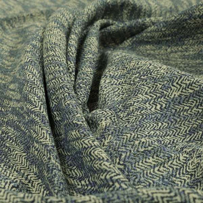 Trapeze Faded Herringbone Pattern Semi Plain Green Furnishing Fabrics CTR-799 - Handmade Cushions