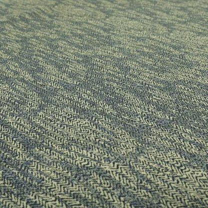 Trapeze Faded Herringbone Pattern Semi Plain Green Furnishing Fabrics CTR-799 - Roman Blinds