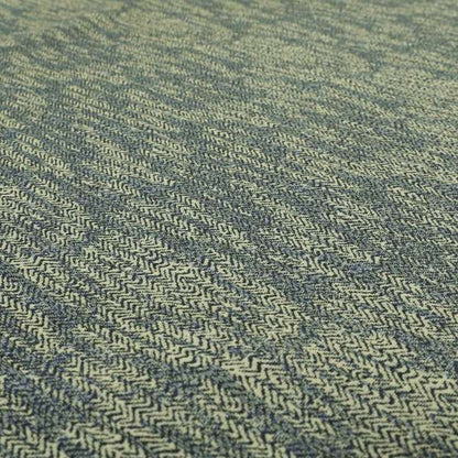 Trapeze Faded Herringbone Pattern Semi Plain Green Furnishing Fabrics CTR-799 - Made To Measure Curtains