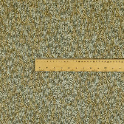 Trapeze Faded Herringbone Pattern Semi Plain Yellow Furnishing Fabrics CTR-800 - Handmade Cushions