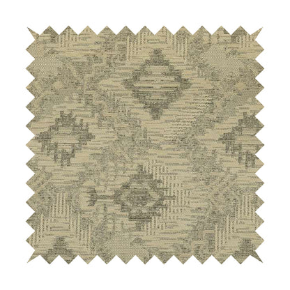 Elba Faded Kilim Traditional Pattern Cream Chenille Colour Furnishing Curtain Fabric CTR-801 - Roman Blinds