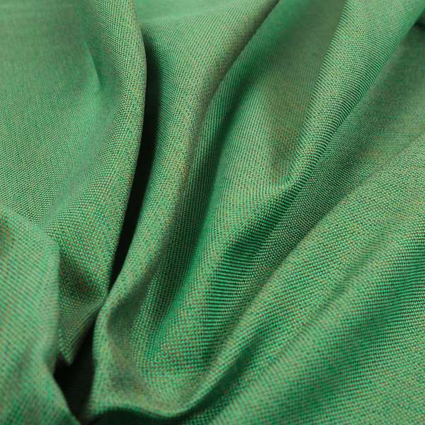 Downton Green Blue Semi Plain Lightweight Chenille Curtain Upholstery Fabrics CTR-810 - Roman Blinds