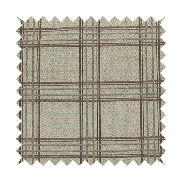 Sherbourne Wool Effect Chenille Purple Blue Colour Tartan Plaid Pattern Curtain Upholstery Fabrics CTR-816