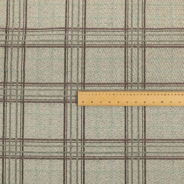 Sherbourne Wool Effect Chenille Purple Blue Colour Tartan Plaid Pattern Curtain Upholstery Fabrics CTR-816 - Roman Blinds