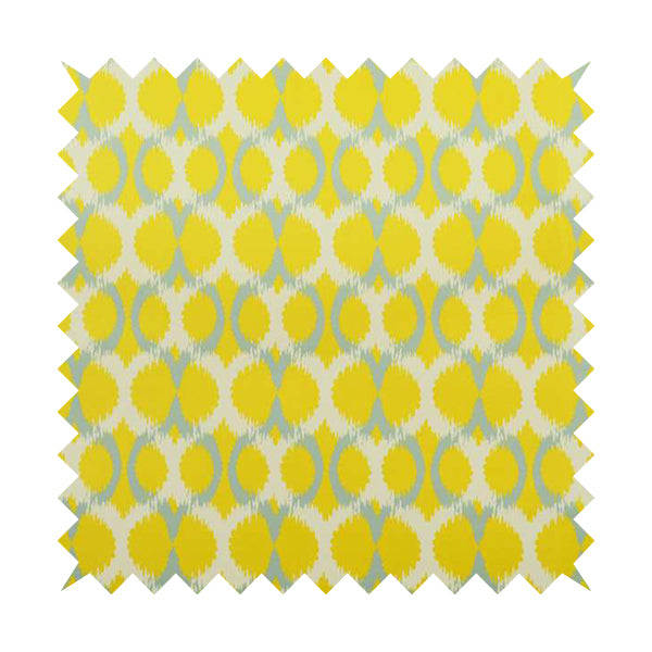 Freedom Printed Velvet Fabric Collection Small Damask Pattern In Yellow Grey Colour Upholstery Fabric CTR-84