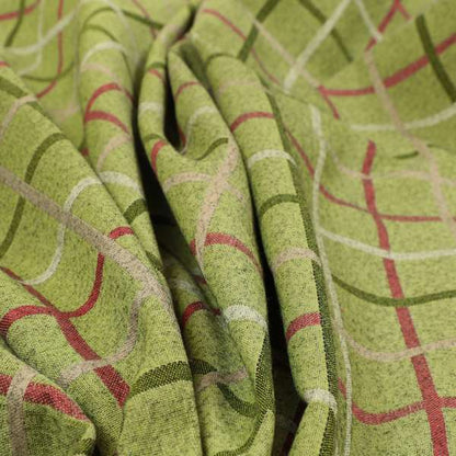 Clifton Green Colour Tartan Scottish Pattern Soft Touch Wool Effect Furnishing Fabric CTR-845 - Roman Blinds