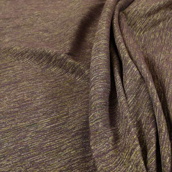 Iona Semi Plain Stripe Chenille In Purple Colour Upholstery Furnishing Fabrics CTR-857 - Roman Blinds