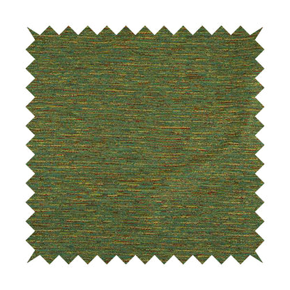 Iona Semi Plain Stripe Chenille In Green Colour Upholstery Furnishing Fabrics CTR-858 - Roman Blinds