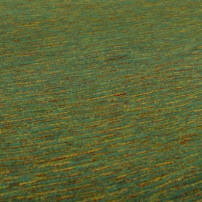 Iona Semi Plain Stripe Chenille In Green Colour Upholstery Furnishing Fabrics CTR-858