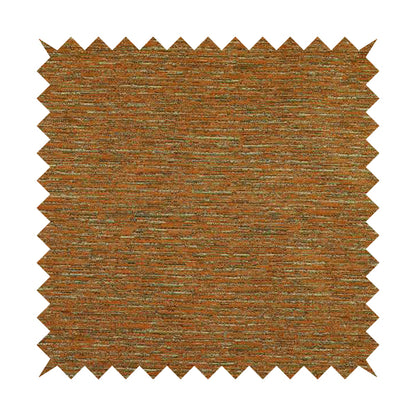 Iona Semi Plain Stripe Chenille In Orange Colour Upholstery Furnishing Fabrics CTR-860 - Roman Blinds