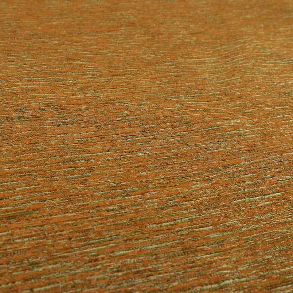 Iona Semi Plain Stripe Chenille In Orange Colour Upholstery Furnishing Fabrics CTR-860 - Roman Blinds