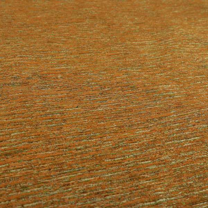 Iona Semi Plain Stripe Chenille In Orange Colour Upholstery Furnishing Fabrics CTR-860 - Made To Measure Curtains