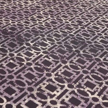 Tiffany Lightweight Modern Geometrical Pattern Small Scale Purple Chenille Upholstery Fabric CTR-863 - Roman Blinds