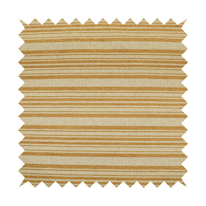 Olympos Mono Tone Faded Stripe Pattern Orange Colour Chenille Upholstery Fabric CTR-872 - Made To Measure Curtains