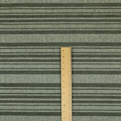 Olympos Mono Tone Faded Stripe Pattern Grey Colour Chenille Upholstery Fabric CTR-874