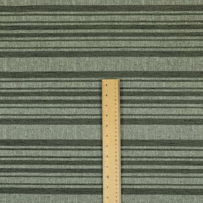 Olympos Mono Tone Faded Stripe Pattern Grey Colour Chenille Upholstery Fabric CTR-874 - Made To Measure Curtains