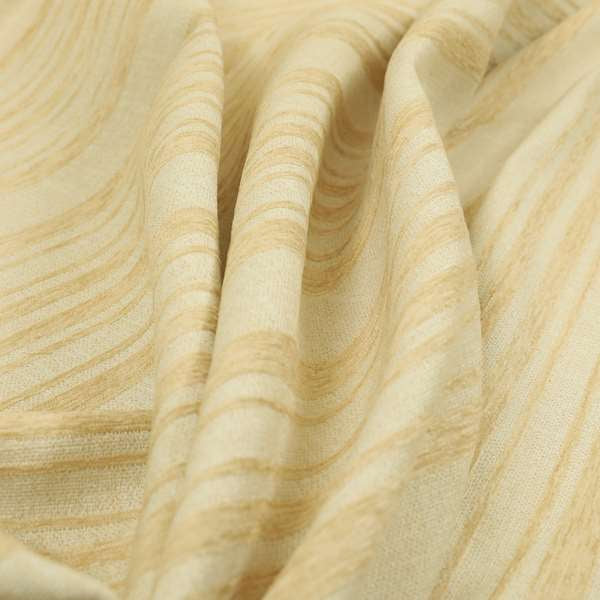 Olympos Mono Tone Faded Stripe Pattern Beige Colour Chenille Upholstery Fabric CTR-876 - Made To Measure Curtains