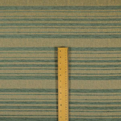 Olympos Mono Tone Faded Stripe Pattern Blue Colour Chenille Upholstery Fabric CTR-880