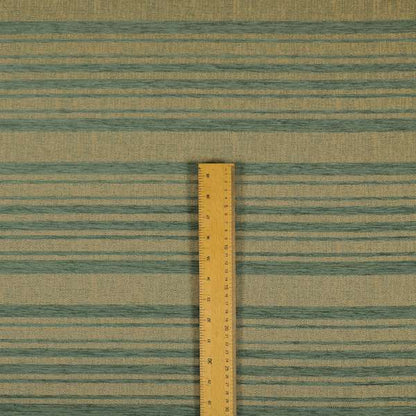 Olympos Mono Tone Faded Stripe Pattern Blue Colour Chenille Upholstery Fabric CTR-880 - Made To Measure Curtains