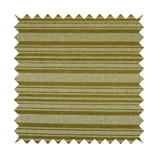 Olympos Mono Tone Faded Stripe Pattern Green Colour Chenille Upholstery Fabric CTR-884