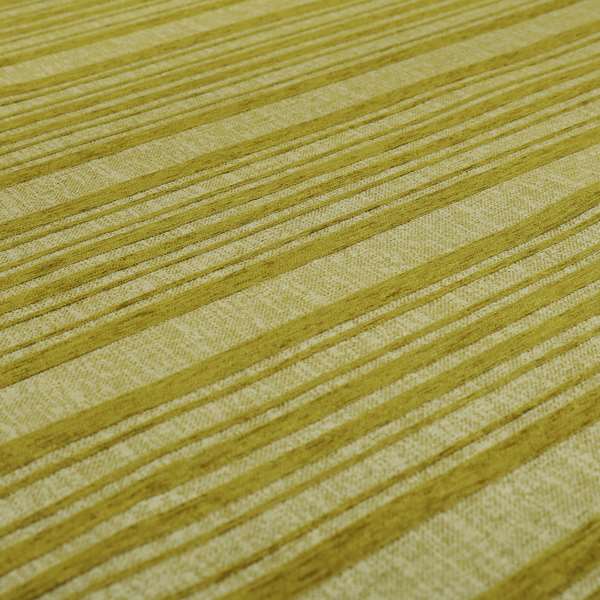 Olympos Mono Tone Faded Stripe Pattern Green Colour Chenille Upholstery Fabric CTR-884 - Roman Blinds