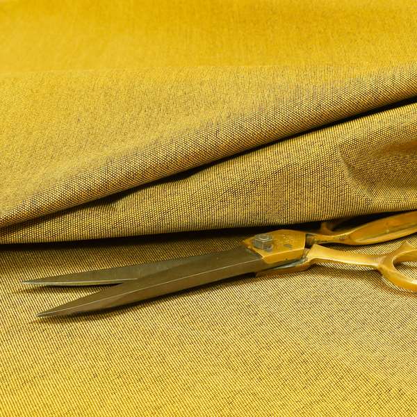 Fabriano Plain Chenille Type Yellow Colour Upholstery Fabric CTR-899 - Made To Measure Curtains