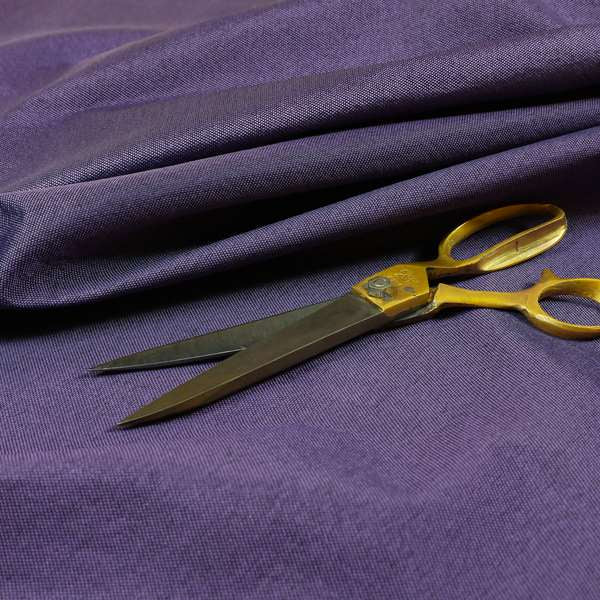 Fabriano Plain Chenille Type Purple Colour Upholstery Fabric CTR-904 - Roman Blinds