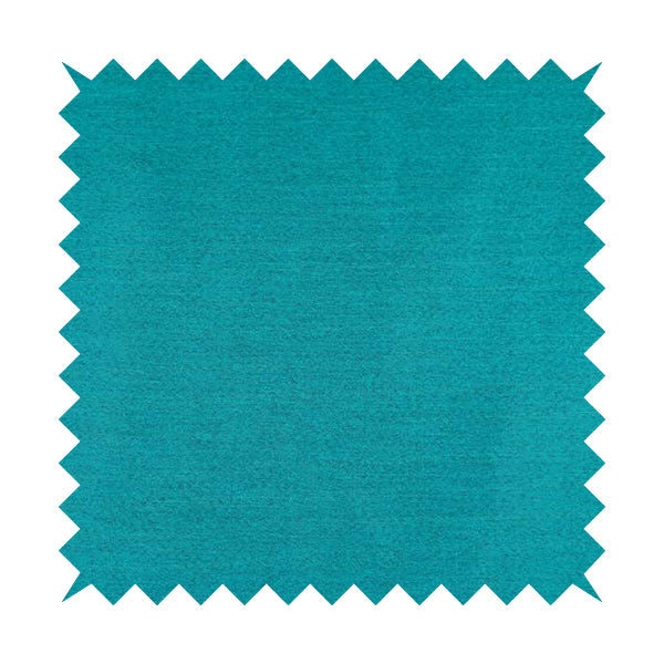 Fabriano Plain Chenille Type Teal Blue Colour Upholstery Fabric CTR-906 - Roman Blinds