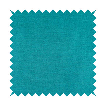 Fabriano Plain Chenille Type Teal Blue Colour Upholstery Fabric CTR-906 - Roman Blinds