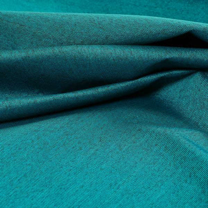 Fabriano Plain Chenille Type Teal Blue Colour Upholstery Fabric CTR-906 - Roman Blinds