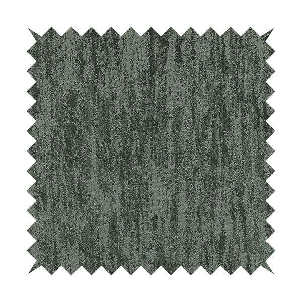 Fabriano Abstract Semi Plain Chenille Type Grey Black Upholstery Fabric CTR-910 - Roman Blinds