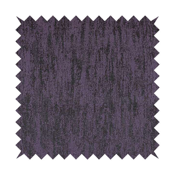 Fabriano Abstract Semi Plain Chenille Type Purple Black Upholstery Fabric CTR-912 - Roman Blinds