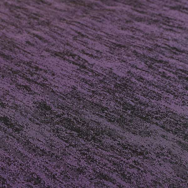 Fabriano Abstract Semi Plain Chenille Type Purple Black Upholstery Fabric CTR-912 - Roman Blinds