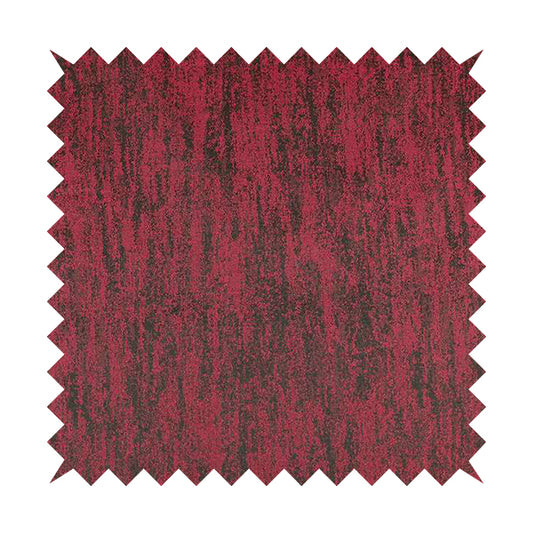 Fabriano Abstract Semi Plain Chenille Type Pink Black Upholstery Fabric CTR-913