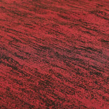 Fabriano Abstract Semi Plain Chenille Type Burgundy Red Black Upholstery Fabric CTR-914 - Made To Measure Curtains