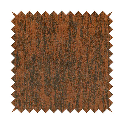 Fabriano Abstract Semi Plain Chenille Type Orange Black Upholstery Fabric CTR-915 - Roman Blinds