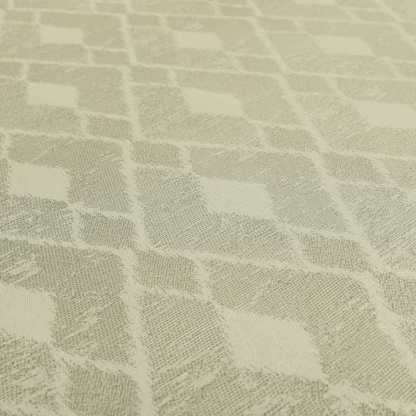 Fabriano Diamond Pattern Chenille Type Silver Upholstery Fabric CTR-920 - Made To Measure Curtains