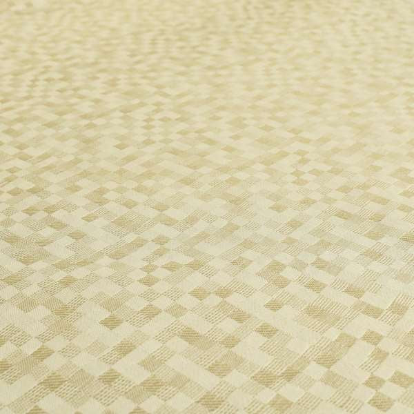 Fabriano Squared Pattern Chenille Type Cream Beige Upholstery Fabric CTR-928 - Made To Measure Curtains